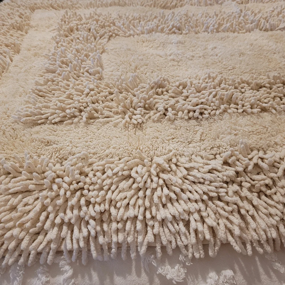 Plush Cream Shag Rug
